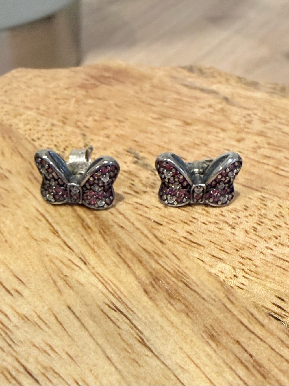 Pandora Minnie Bow earrings